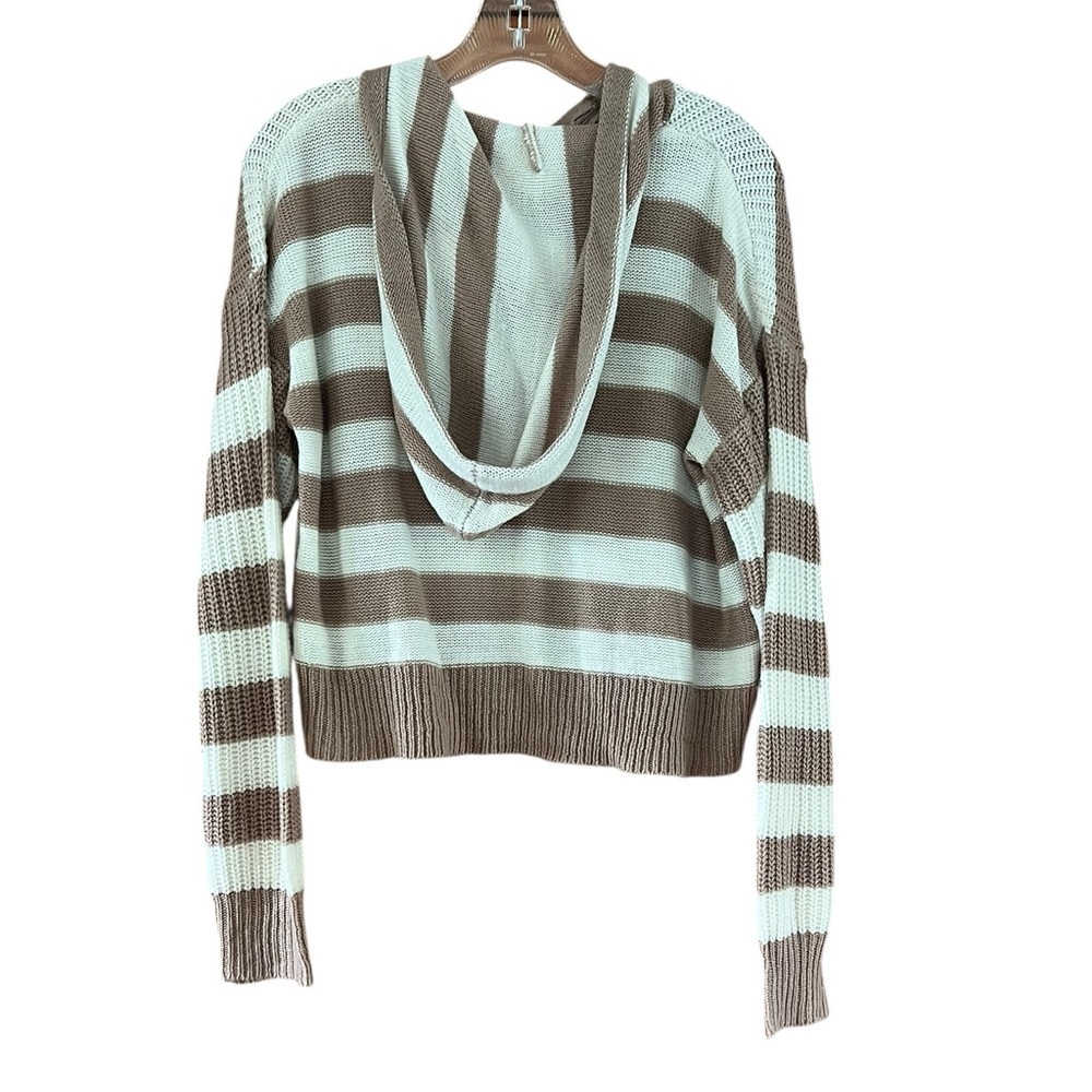 Brown and Cream Striped Sweater - Picture 4 of 4